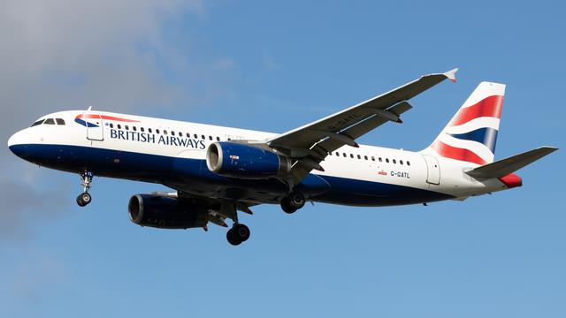 G-GATL:Airbus A320-200:British Airways
